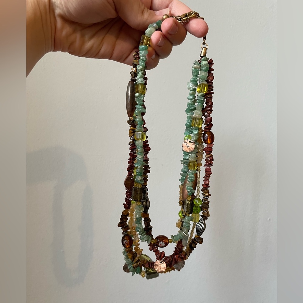 2 Beaded Necklaces with Earrings